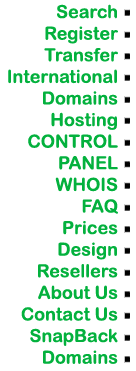 Budget Domains Options